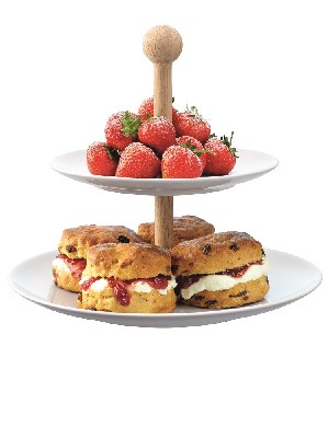 Dine 2 tier cake stand