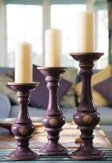 kew pillar candle heather