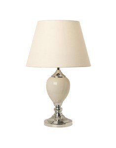 Marla Cream & Chrome Table Lamp